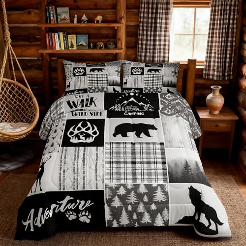 Manfei Adventure 03 Full Comforter Set - Pine Tree Kids & Adults Bedding, 79x90 duvet + 2 pillowcases
