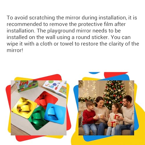 4-Piece Sensory Bubble Mirror Set - 10x10 Shatterproof Acrylic Wall Mirrors