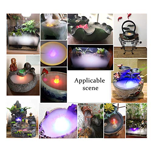 Ultrasonic Mist Maker with LED Light for Halloween Decorations and Fountains