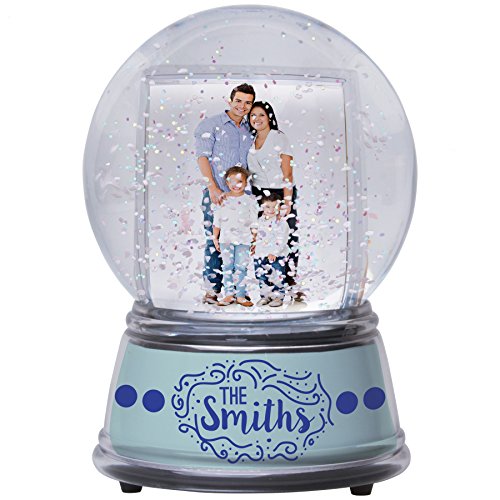 DIY Customizable Photo Snow Globe with Iridescent Glitter