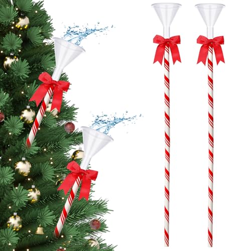 Christmas Tree Watering Funnel System with 40-Inch Long Spout, 2 Pack