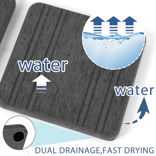 3-Piece Fast Drying Stone Tray Set for Sink and Countertop