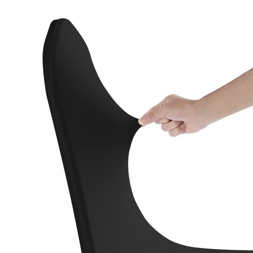 SuperO Waterproof Spandex Chair Cover 25PCS, Stretch Dining Chair Covers, Polyester Outdoor Chair Covers, Protector Stretch Chair Cover for Party Universal, Banquet, Wedding Event, Hotel(Black)