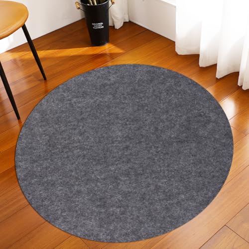 6ft Round Waterproof Non-Slip Rug Pad, 1/4 Inch Thick Carpet Underlay