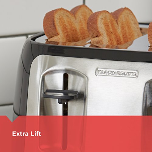 4-Slice Countertop Toaster with Extra-Wide Slots & Bagel Function