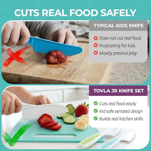 Kids Safe Cooking Knife Set - 3 Piece Toddler Kitchen Tools (Ages 4+)