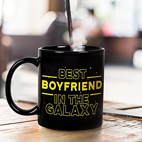 Best Boyfriend in the Galaxy Coffee Mug - 11oz Funny Valentine's Day Gift, Fatbaby