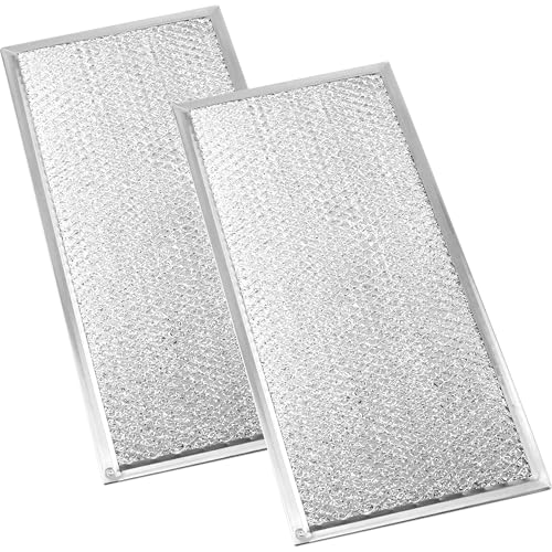 13x6 Inch Aluminum Microwave Grease Filter Replacement, 2 Pack