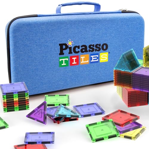 Magnetic Tile Storage Carrying Case - Durable Travel Bag for Kids Toys