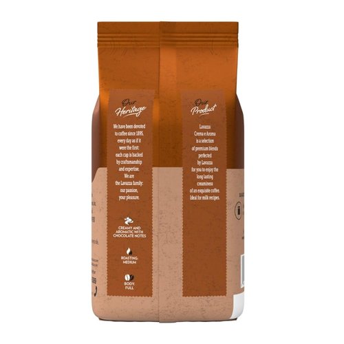 Lavazza Crema E Aroma Whole Bean Coffee - Balanced Medium Roast, Intense Flavor, 2.2-Pound Bag