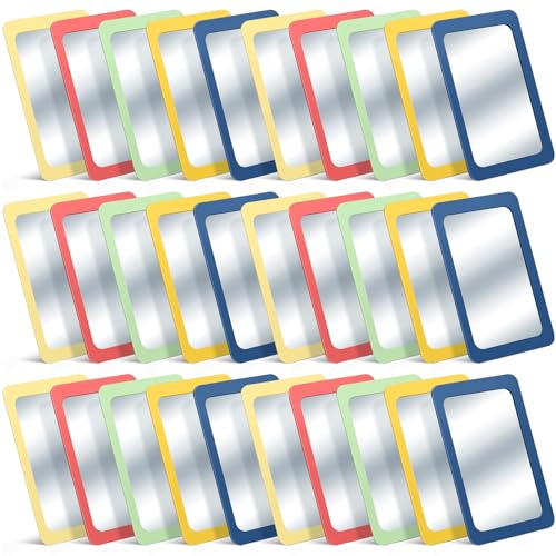 30 Pcs 6x4 Inch Shatterproof Acrylic Mirrors for DIY Crafts and Classrooms
