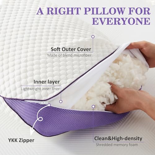 Cooling Adjustable Shredded Memory Foam Body Pillow 20x52