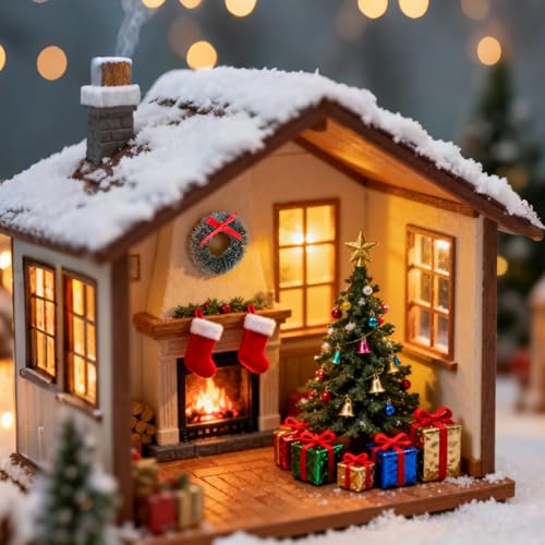 Mini Christmas Wreaths 20 Pcs Artificial Holiday Decorations with Red Bows