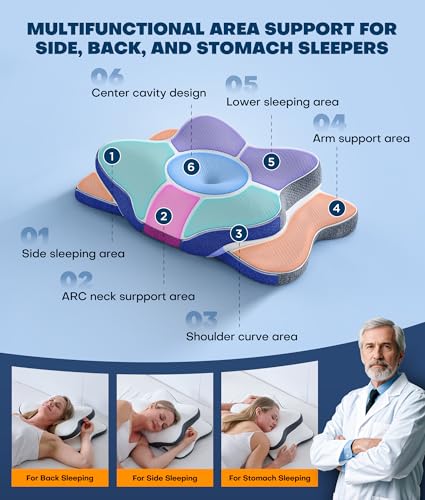 Ergonomic Cervical Neck Pillow for Pain Relief & Support