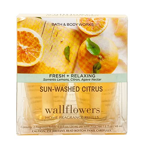 Sun-Washed Citrus Home Fragrance Refills - 2 Pack Essential Oil Scent