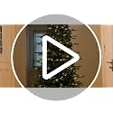 6 FT Prelit Slim Pencil Artificial Christmas Tree with 300 Lights & Metal Stand