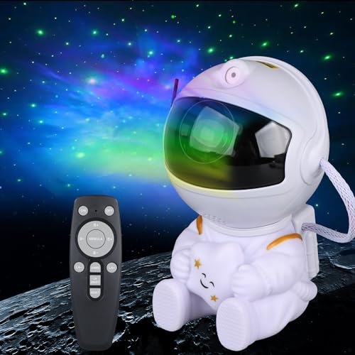 Astronaut Galaxy Star Projector with Remote, 8 Nebula Modes & 360 Rotation