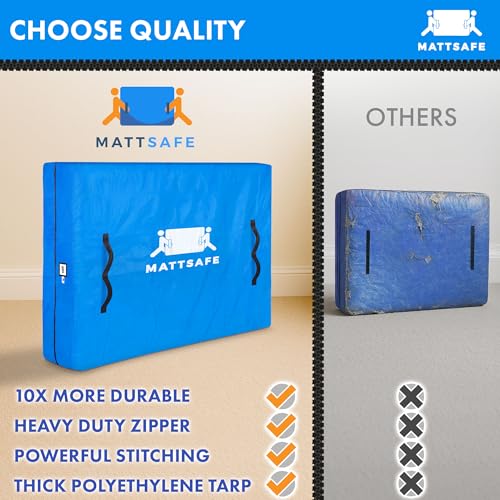 Nordic Elk Queen Mattress Bag for Moving and Storage - Heavy-Duty Reusable Bed Cover with Handles and Zipper