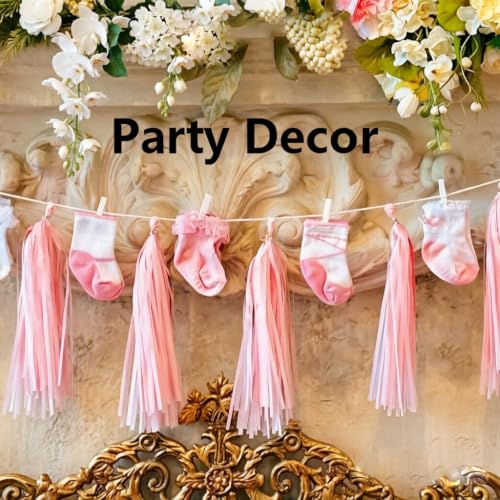 Natural Hanging Photo Display Decor 100 Wooden Clothespins with 64 Feet Jute Twine