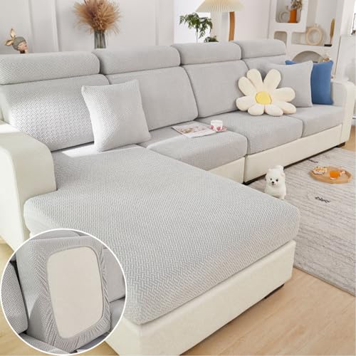 Universal Stretch Couch Cushion Cover - Pet Friendly Washable Sofa Slipcover