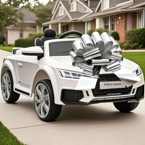 12-Inch Silver Gift Bow - Waterproof & Fade-Resistant for Parties