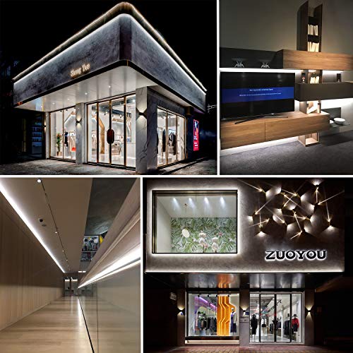 50ft LED Rope Lights - Waterproof Daylight White Connectable Lighting