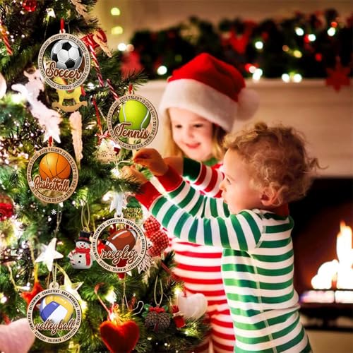 Tylices 2025 Soccer Ball Christmas Ornament for Tree Decor - Sports Fan Holiday Decoration - Soccer Variation