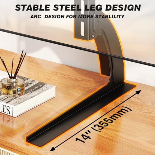 Universal Tabletop TV Stand Mount for 22-65 Inch TVs, Height Adjustable Legs