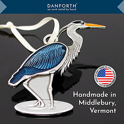 DANFORTH Great Blue Heron Ornament - Pewter Handcrafted in USA (Great Blue Heron)