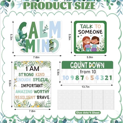 Calm Down Corner Bulletin Board Set for Classroom - Pastel Feelings Posters