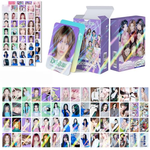 124-Piece Photo Card and Sticker Set - Collectible Fan Merch