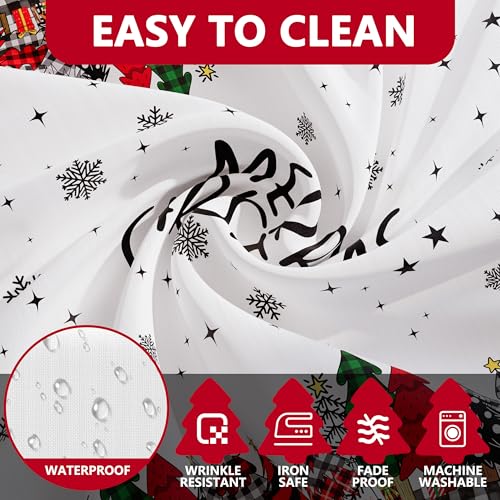 Siilues Christmas Tablecloth 60x104 Inch Rectangular Winter Holiday Decor
