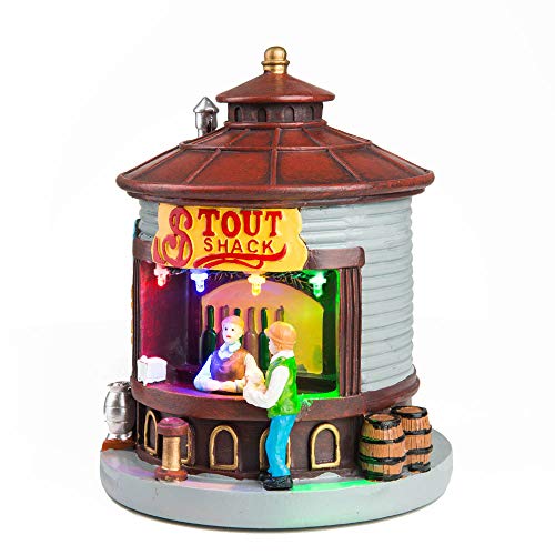 Inn(o)dept12 Christmas Village Stout Shack Lit House – LED Lighted Market Scene Accessory