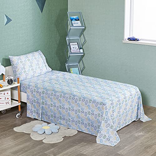 Viviland Kids Video Game Controller Twin Sheet Set - 3 Piece Microfiber