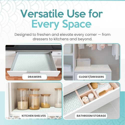 Fresh Linen Scented Drawer Liners - 10 Large Non-Adhesive Paper Sheets
