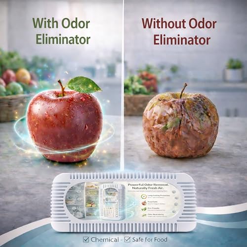 Activated Charcoal Refrigerator Deodorizer & Odor Absorber 2 Pack