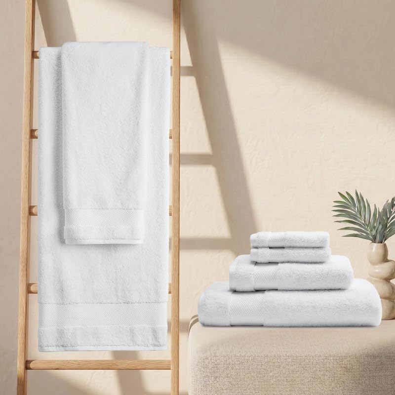 Organic Cotton Bath Sheet Set - 700 GSM Oversized Bath Towels, 2-Pack