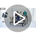 4-Tier Wooden Cologne Organizer Stand for Dresser and Vanity Display