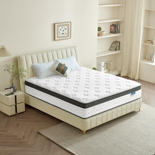 Full Size 12 Inch Hybrid Mattress with Pocket Coils - Breezleep