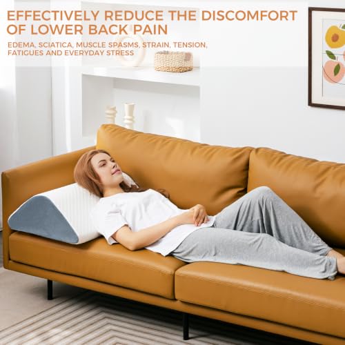 Knee Wedge Pillow for Post-Surgery Recovery - Leg Elevation Support