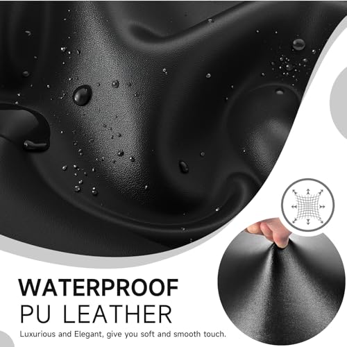 Waterproof PU Leather Bar Stool Covers Set of 4 with Backs