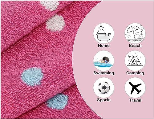ORIGINAL KIDS 6-Piece 100% Cotton Towel Set - Soft Kids Bathroom Towels