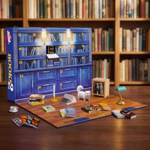 Miniature Book Advent Calendar - 24 Days Countdown with 18 Mini Books
