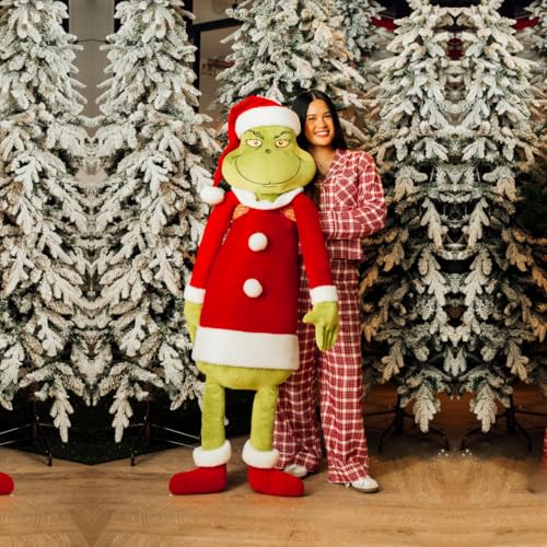 Franco Grinchzilla Life Size Plush Cuddle Pillow - Officially Licensed Holiday Bedding