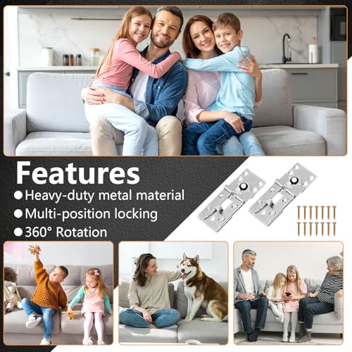 Heavy Duty Sectional Couch Connectors, Adjustable Interlocking Sofa Clamps