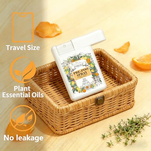 Travel Size Toilet Spray 6-Pack - Pocket Size Pre-Poo Odor Deodorizer