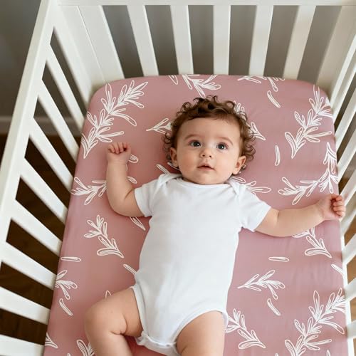 CIVARUA KIDS 3-Pack Bedside Bassinet Sheets 33" x 20" - Pink Floral