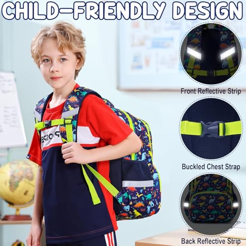 3-Piece Kids Backpack Set with Insulated Lunch Bag and Pencil Case
