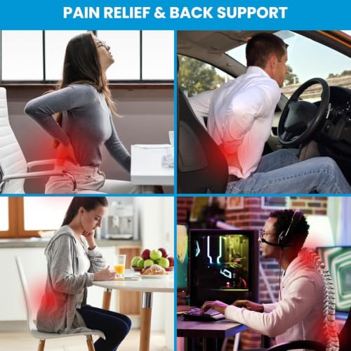 Ergonomic Lumbar Support Pillow for Office Chair - Memory Foam