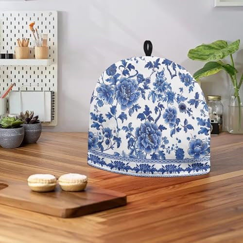 Floral Print Quilted Tea Cosy - Insulated Fabric Teapot Cover